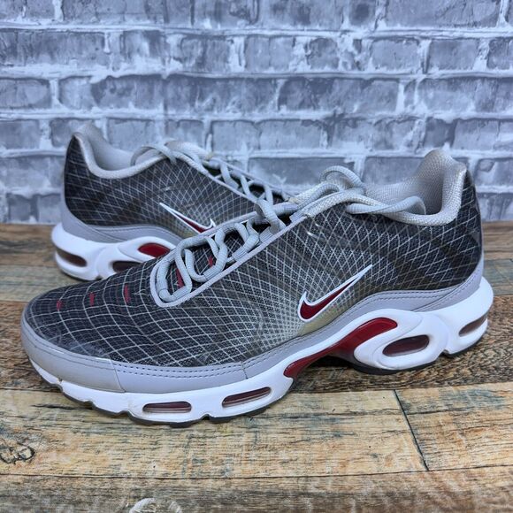 Nike Air Max Plus Tn OG Neutral Grey Varsity Red White BV1983-001 Men Size 11.5‎ - Picture 1 of 11